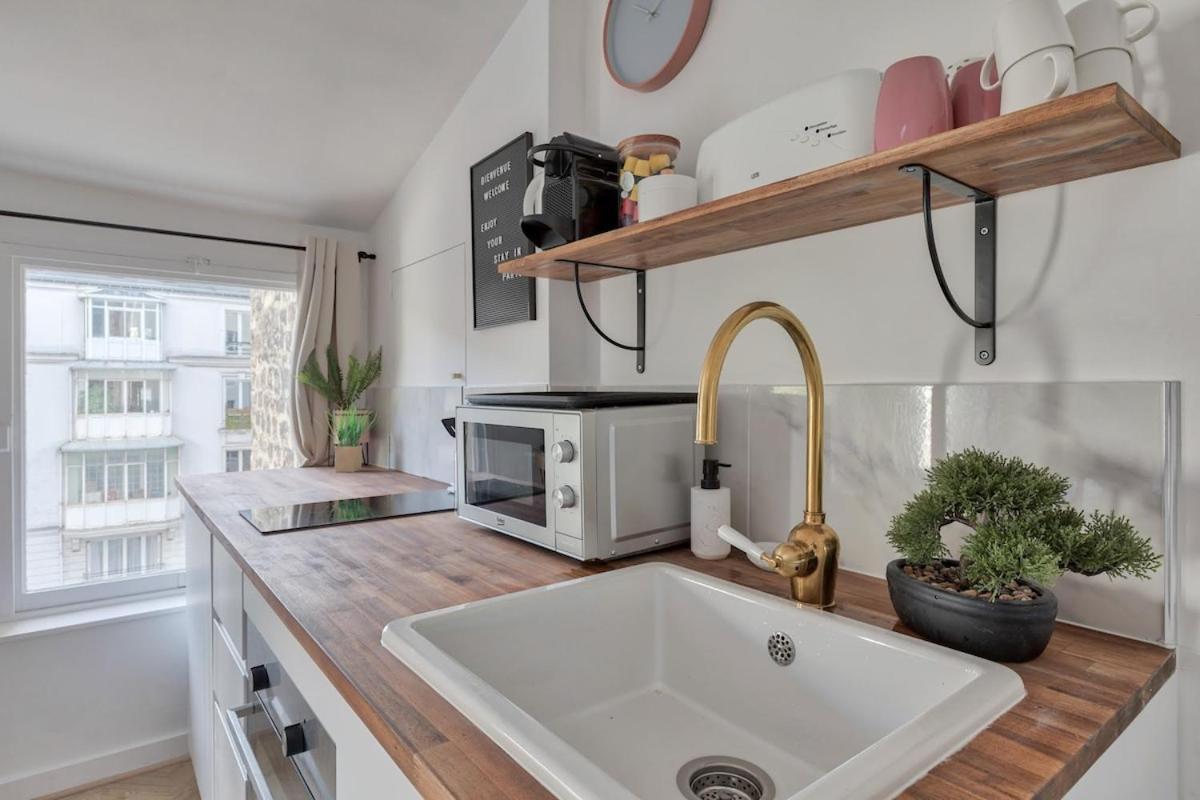Appartement Cosy Proche Arc Triomphe - 2P Paris Luaran gambar